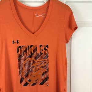 Under Armour Heat Gear Loose Fit Top Orioles Small